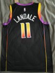 NBA 11 Landale Phoenix Suns noir 2022-23 Statement Edition Maillot imprimé